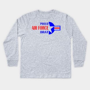 Proud Air Force Brat Roundel Star Kids Long Sleeve T-Shirt